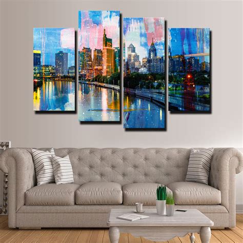 New Philadelphia Skyline Canvas Set – Legendary Wall Art