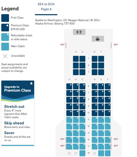 Boeing 737 800 Seating Chart Alaska | Elcho Table