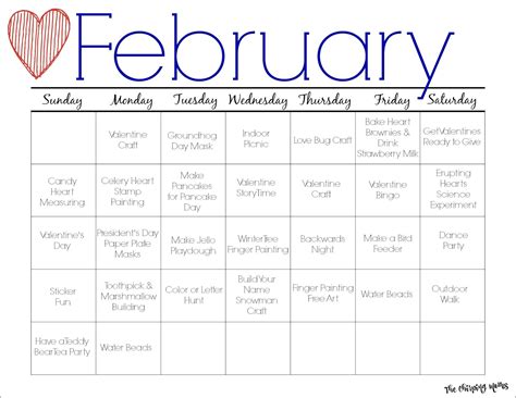 Free Printable February Worksheets - Printable Word Searches