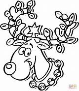 Reindeer Ready For Christmas coloring Page  Free Printable Coloring Pages sketch template