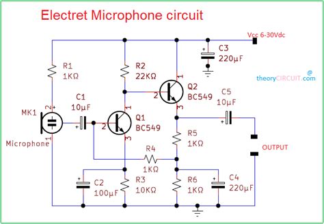 Capacitor Microphone Circuit Diagram