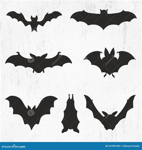 Bat Bundle, Bat Clipart, Bat Silhouette, Bats Clipart, Flying Bats, Halloween Stock Vector ...