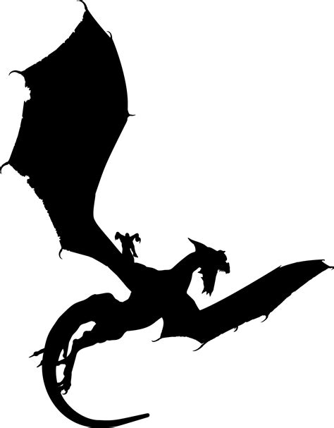 Dragon Silhouette Free at GetDrawings | Free download