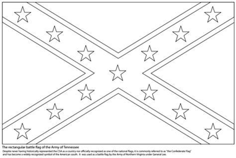 Confederate Flag coloring page | Free Printable Coloring Pages