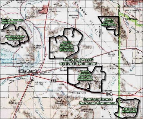 Table Top Wilderness | BLM Sites in Arizona | Wilderness, Area map ...