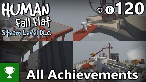 Human: Fall Flat - All Steam Level Achievements - Achievement/Trophy Guide - YouTube