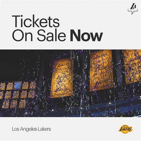 #LakeShow tickets are now available... - Los Angeles Lakers