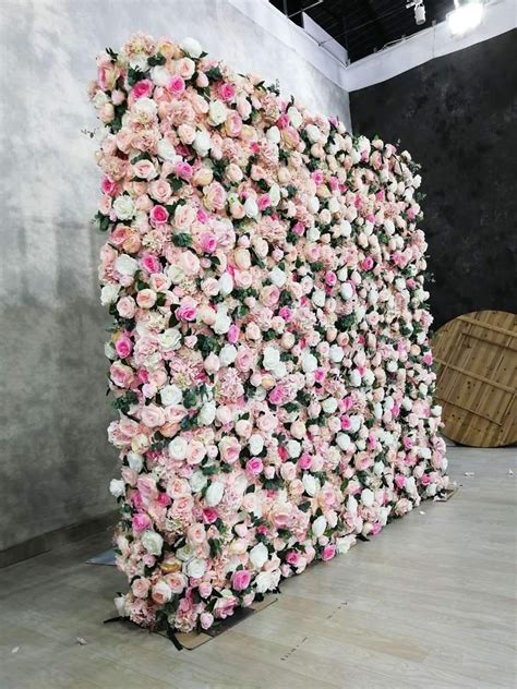 Perfectly Pink Flower Wall | Flower wall rental, Flower wall wedding, Flower wall backdrop