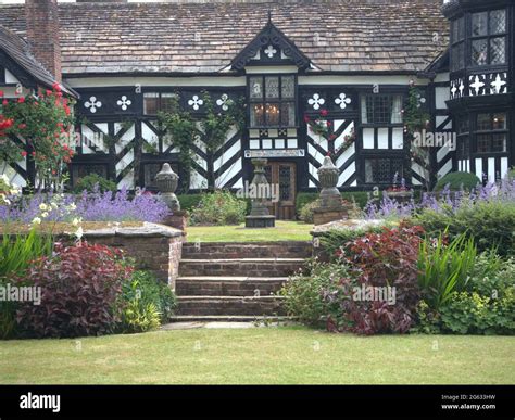 Front entrance to Gawsworth Hall Stock Photo - Alamy