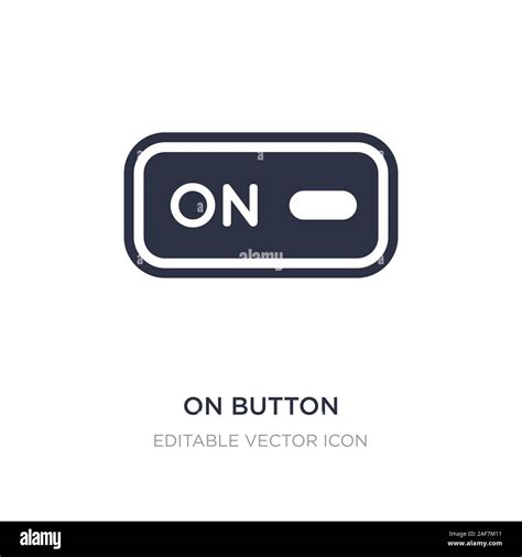 on button icon on white background. Simple element illustration from ...