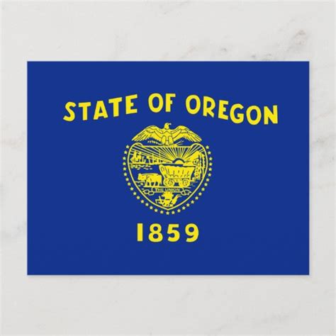 Oregon State Flag Design Postcard | Zazzle.com