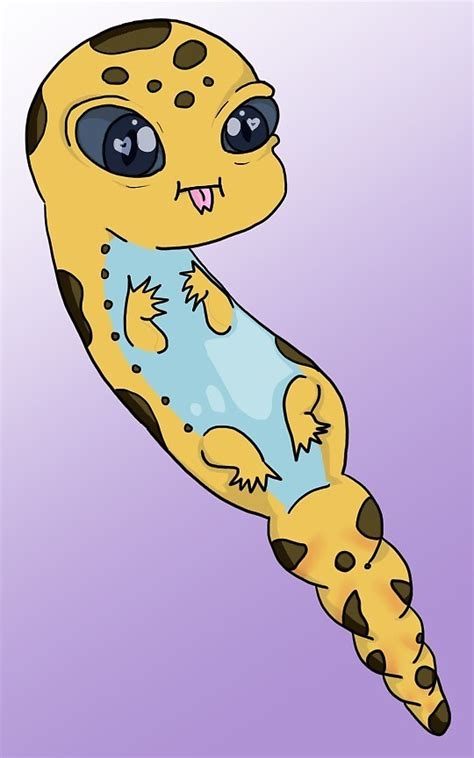 "Big-Eyed Kawaii Leopard Gecko" by BettyBonkers | Redbubble