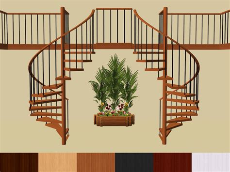 Mod The Sims - marvine's Spiral Stairs Recoloured