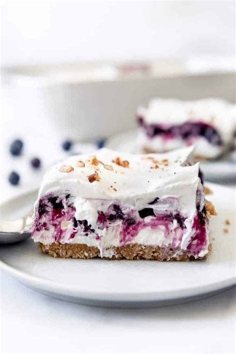 Easy No-Bake Blueberry Delight - House of Nash Eats