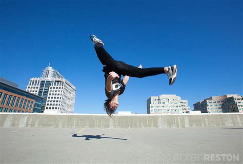 Local Parkour Athletes Defy Gravity at Reston Town Center