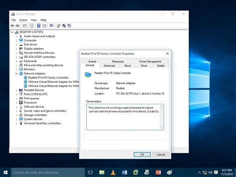 Ethernet Adapter Error Code 31 This device is not working properly | how to get help in windows 10