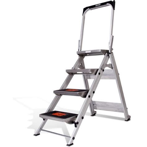 Little Giant Safety Step Stepladder (Little Jumbo) 4 Step #10410BA ...