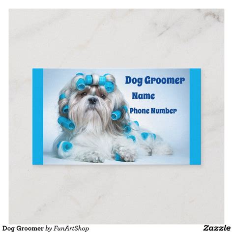 Dog Groomer Business Card | Zazzle.com in 2020 | Dog groomers, Groomer, Dogs