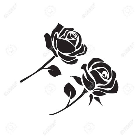 Rose Silhouette Vector at GetDrawings | Free download