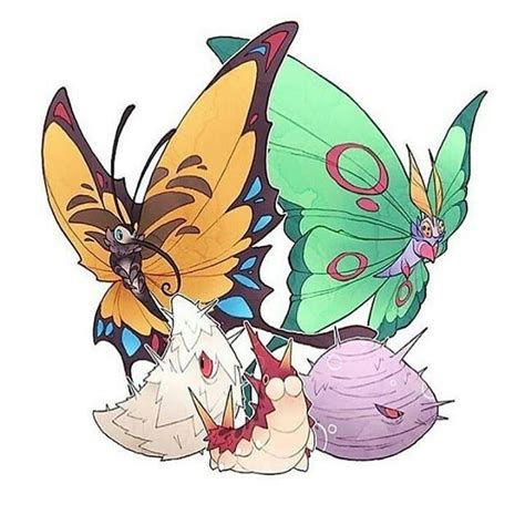 Beautifly or Dustox | Pokemon, Dragon type pokemon, Pokemon tumblr