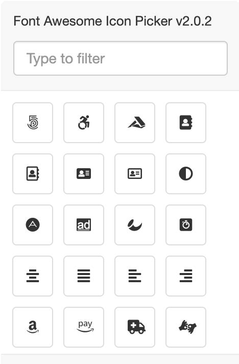 GitHub - itsjavi/fontawesome-iconpicker: Font Awesome Icon Picker component for Bootstrap.