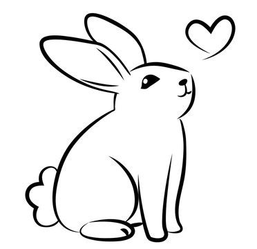 26,400 BEST Bunny Outline IMAGES, STOCK PHOTOS & VECTORS | Adobe Stock