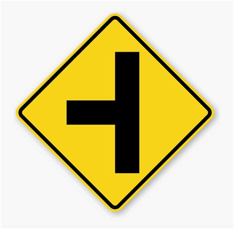 Two Way Intersection Sign , Free Transparent Clipart - ClipartKey