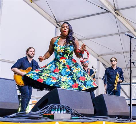 War and Treaty Band Performs at the New Orleans Jazz and Heritage Festival Editorial Photo ...