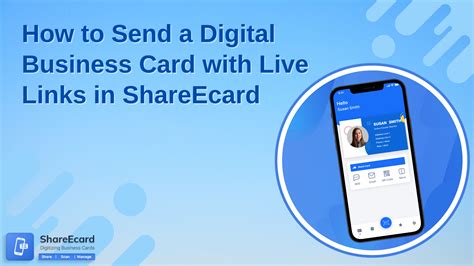 How to Send a Digital Business Card with Live Links in ShareEcard