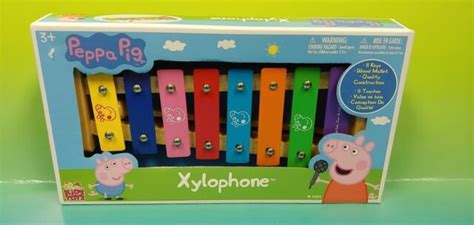 Peppa Pig Xylophone 8 Keys Wood Mallet 8 Touches Quality Contruction Ages 3 for sale online | eBay