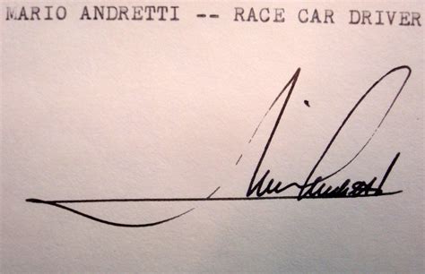 Mario Andretti | PSA AutographFacts℠