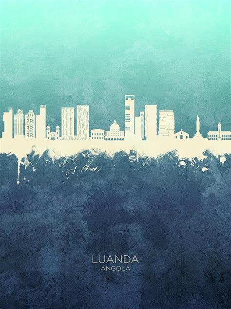 Luanda Angola Skyline #86 Digital Art by Michael Tompsett - Pixels