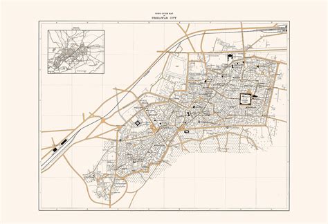 ANCIENT PESHAWAR MAP Map of Peshawar Historical Pakistan - Etsy Canada