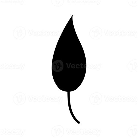 silhouette of black leaf 9906107 PNG