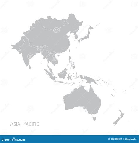 Pacific Islands Map Black And White Clipart