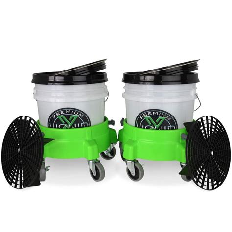 Liquid X Dual Bucket Car Wash Kit with High Performance Bucket Dollies - Walmart.com