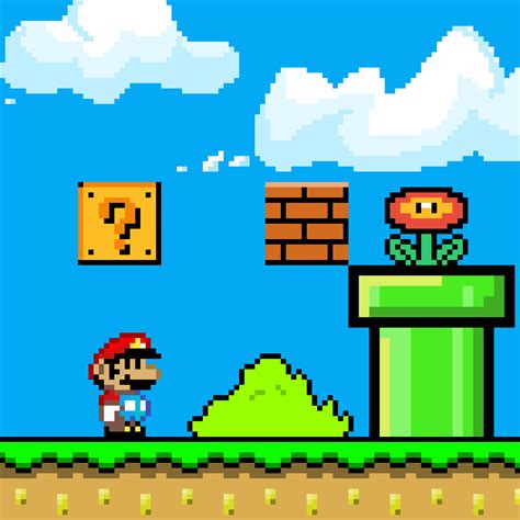 Pixilart - Mario hitting block animation by Anonymous