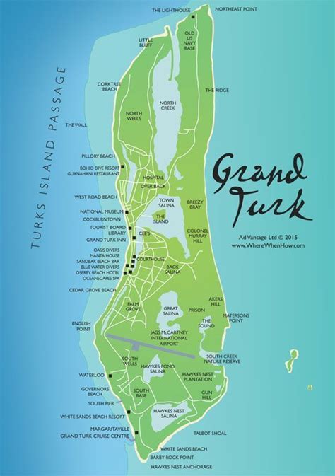 A map of Grand Turk in the Turks and Caicos Islands. www.tripadvisor.c... | Grand turk, Turks ...