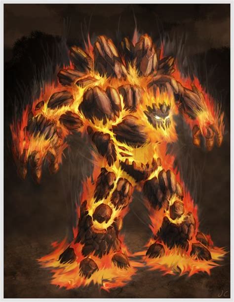 Fire Golem | concept art | Pinterest | Fire