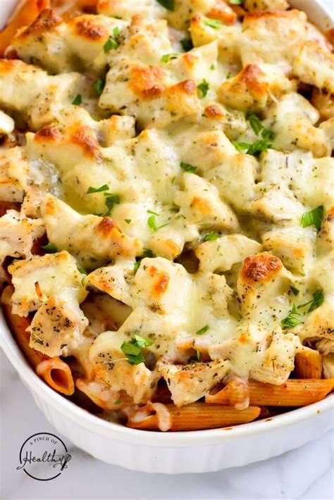 Chicken Pasta Bake (simple, delicious dinner) - A Pinch of Healthy