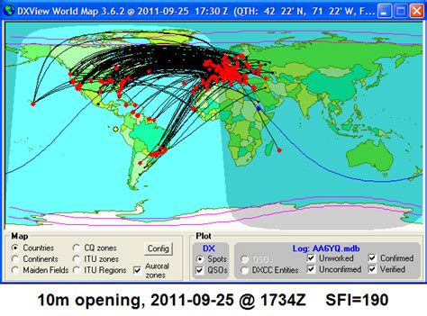 6 Meter Propagation Map - Map Of Staten