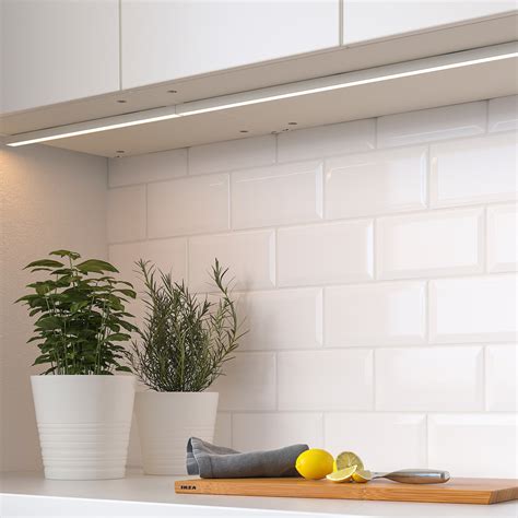 MITTLED LED kitchen worktop lighting strip, dimmable white, 40 cm - IKEA