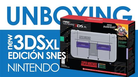 New 3DS XL SNES Edition - Unboxing - YouTube