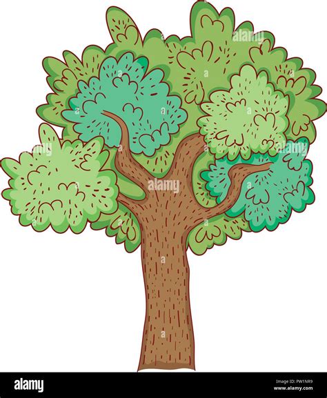 Tree nature drawing Stock Vector Image & Art - Alamy