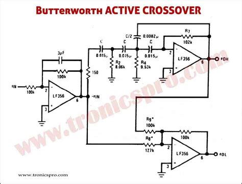 Butterworth Active Crossover Circuit Diagram - TRONICSpro