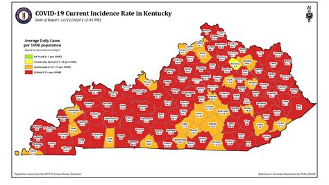 LIST: These Kentucky counties are currently in the 'red zone' for ...