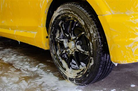 Foam Car Wash stock photo. Image of dirty, shinning - 121033446