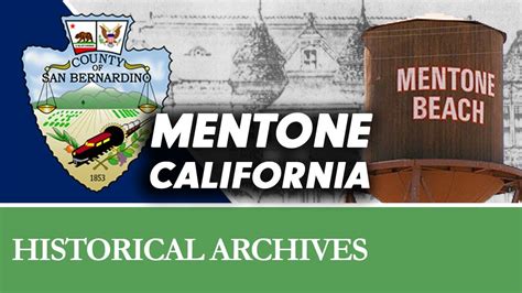 The Story of Mentone, California - YouTube