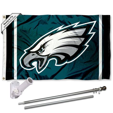 Philadelphia Eagles Flag Pole and Bracket Kit - WGL-03