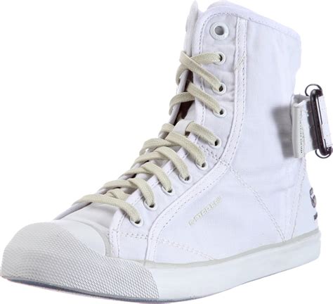 G-STAR RAW Women’s GS60040 Hi-Top Trainers White Size: 4 UK: Amazon.co.uk: Shoes & Bags